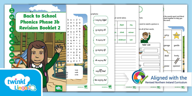 Back to School Phonics Phase 3b Revision Booklet 2 - Twinkl