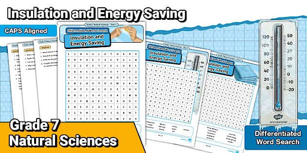 Grade 7 - NS - Term 3 – Insulation and Energy Saving - Differentiated ...