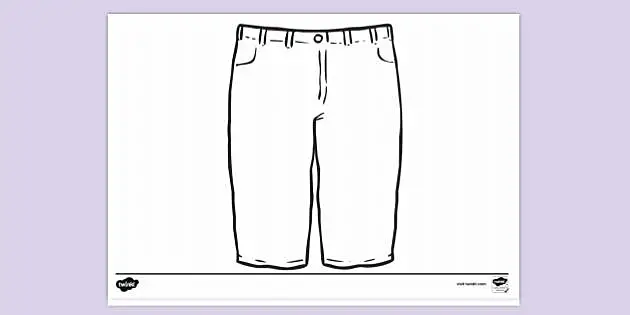 Pants for Children free Coloring Pages
