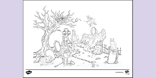 FREE! - Halloween Colouring Sheet | Colouring Sheets