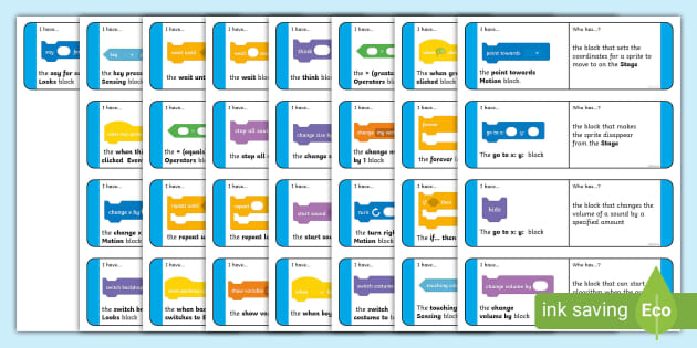 Scratch Sensing Blocks Flashcards