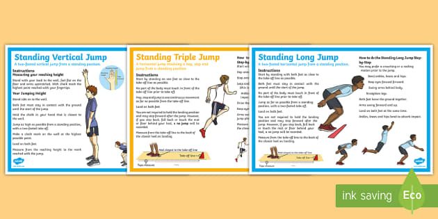 The Standing Long Jump Triple Jump And Vertical Jump Step By Step