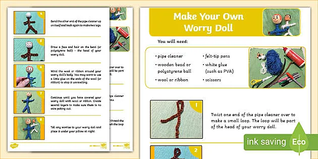 Instructions　Own　Step-by-Step　Twinkl　Worry　Your　Make　Doll