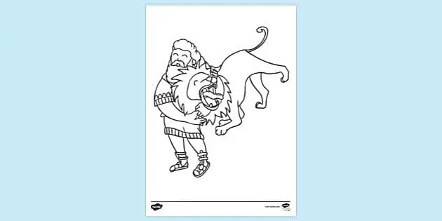 free printable samson coloring pages