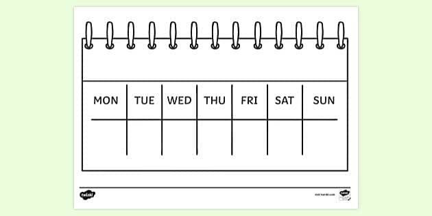 FREE! - Days of the Week Colouring Page | Colouring Sheets