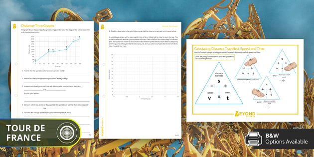 Motion Review Worksheet: Distance Time Graphs  Distance time graphs,  Motion graphs, Distance time graphs worksheets