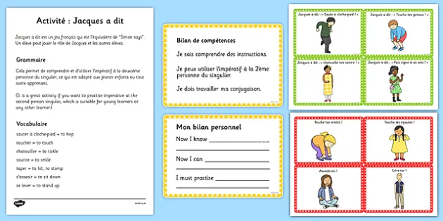 Teacher's Pet » French Simon Says Game