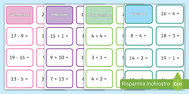 Matematica: I segnalibri delle tabelline, MAMMA E CASALINGA