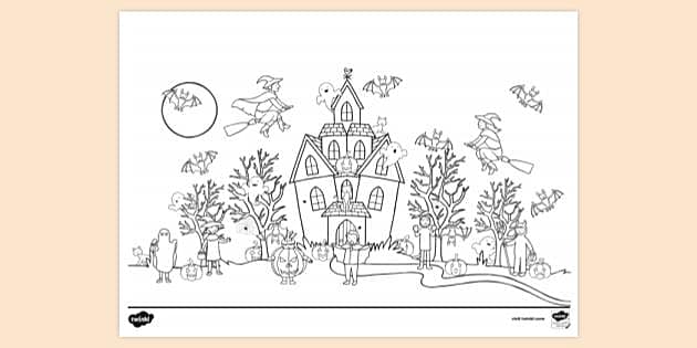 FREE! - Fun Halloween Colouring Page | Colouring Sheets