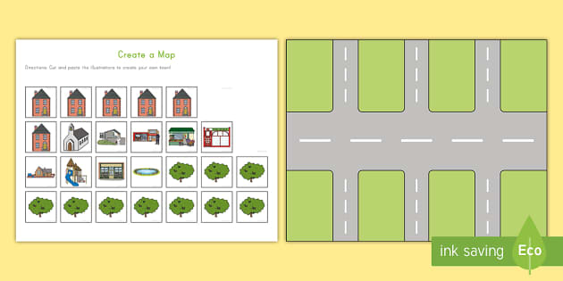 community map for kids printable