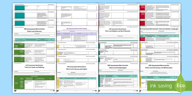 CfE Third Level Assessment Benchmarks Resource Pack - Twinkl