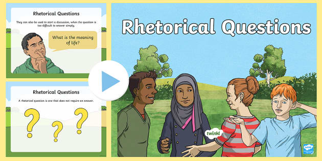 rhetorical questions matching worksheet teacher made