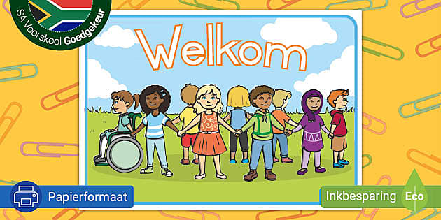 Welkom Vertoonplakkaat Teacher Made Twinkl