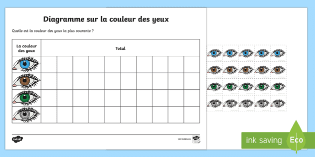 Feuille D Activites Diagramme La Couleur Des Yeux