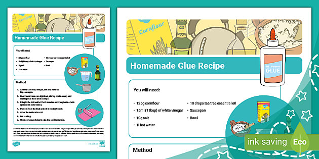 Homemade Glue Paste Recipe (teacher made) - Twinkl
