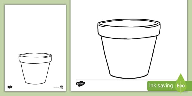 Plant Pot Template (teacher made) - Twinkl