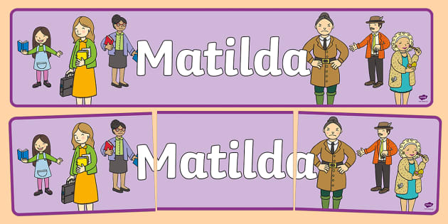 FREE! - Display Banner to Support Teaching on Matilda