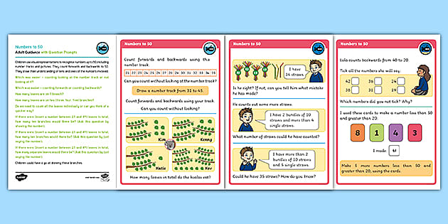 👉 White Rose Maths Supporting Year 1 Numbers to 50