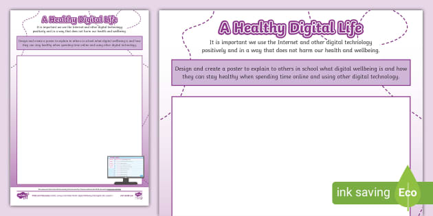 A Healthy Digital Life UKS2 Activity Sheet - PSHE resources