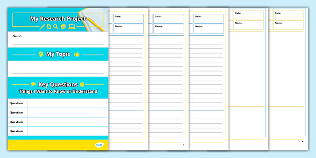 Effective Note Taking Printable Research Booklet - Twinkl