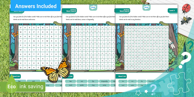 Minibeasts Word Search - AL - Twinkl - Kids Puzzles - Twinkl