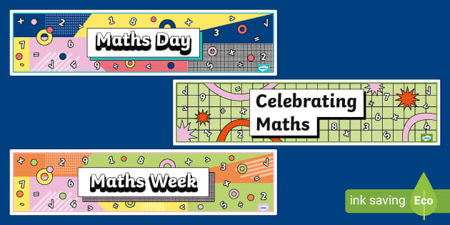 Maths Banner Pack (Teacher-Made) - Twinkl