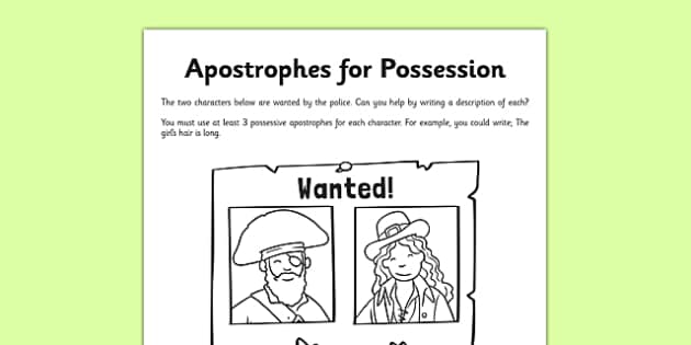 apostrophes-for-possession-application-worksheet-activity