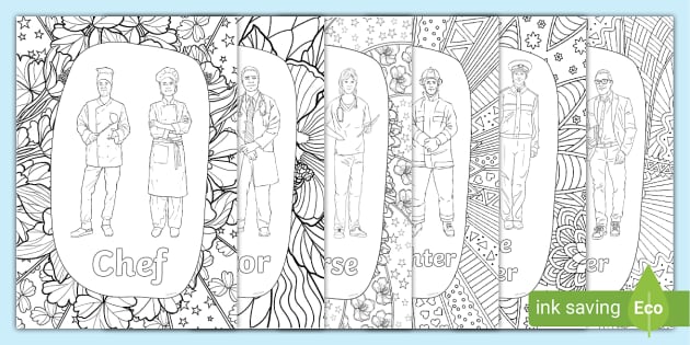 coloring pages for careers