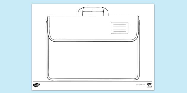 2,726 School Bag Coloring Page Images, Stock Photos & Vectors | Shutterstock