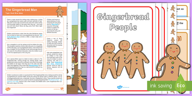 The Gingerbread Man Topic Hook Wow Ideas and Resource Pack
