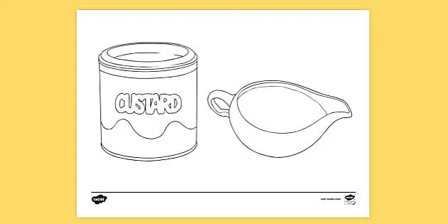 custard coloring pages