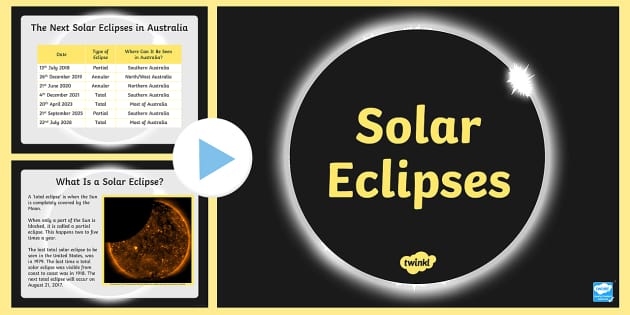 Solar Eclipses PowerPoint - Twinkl