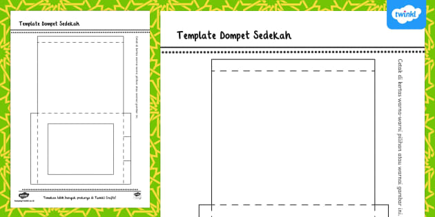 Template Prakarya Dompet Sedekah Teacher Made Twinkl