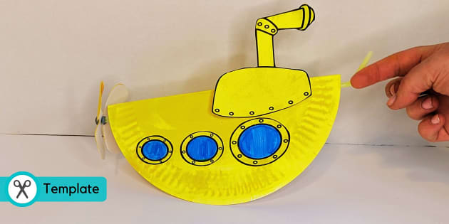 Paper Plate Submarine | Transport Crafts (teacher made)