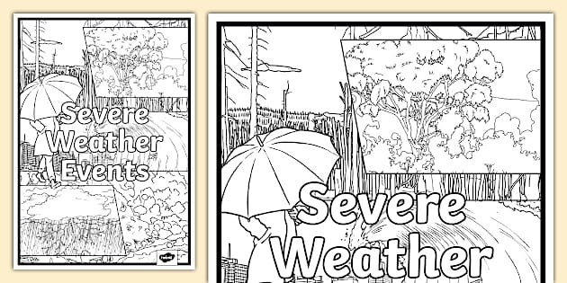 Severe Weather Events Title Page (Teacher-Made) - Twinkl