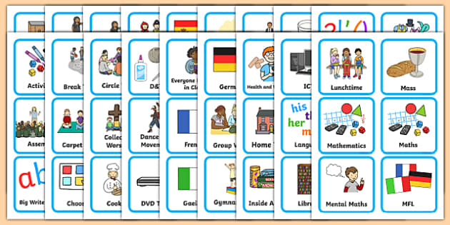 Illustrated Editable Visual Timetable | Twinkl - Twinkl