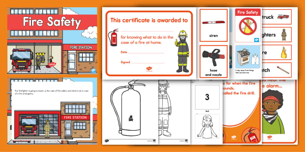 fire safety for kids printables