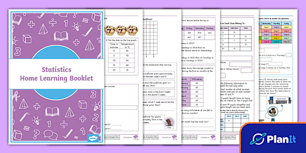 PlanIt Maths Year 5 Statistics Home Learning Booklet