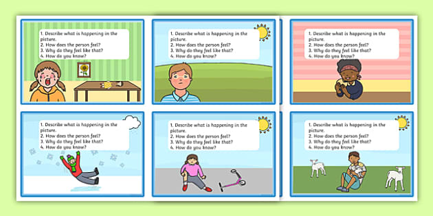 Inference Picture Cards For Elementary Emotions Twinkl