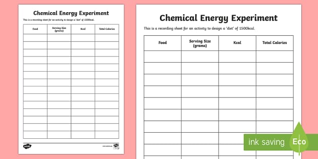 Chemistry energy worksheet answers