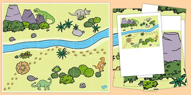 Tapis D Activites Beebot Les Dinosaures Teacher Made