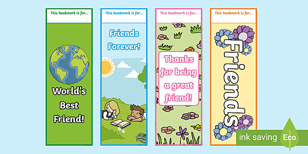 Friendship Bookmarks | Printable Resources (Teacher-Made)