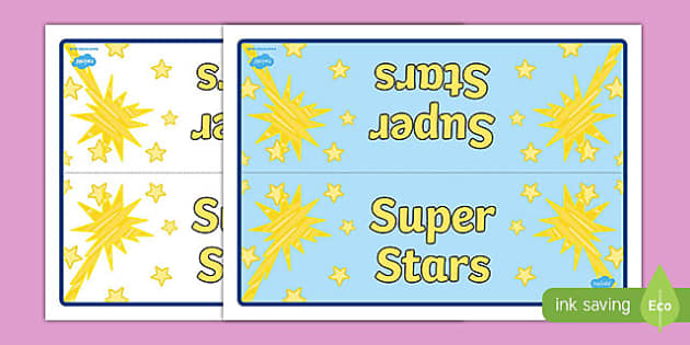 👉 Super Stars Display Banner (Teacher-Made) - Twinkl