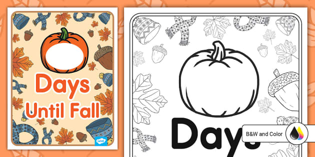 Fall Countdown | Kindergarten Resource | Twinkl USA - Twinkl