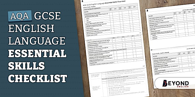 GCSE AQA English Language Specification Overview Checklists