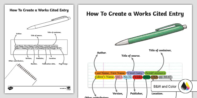How to create a works deals cited page in mla format