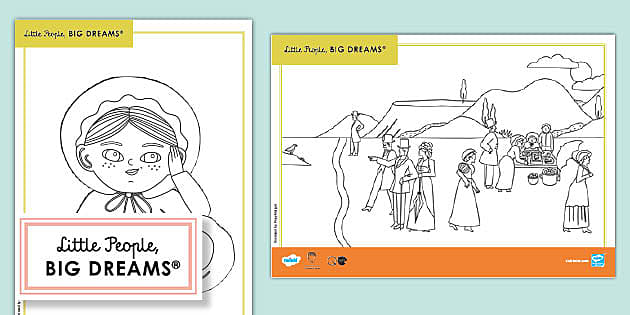 FREE! - Little People, Big Dreams: Mary Anning Colouring Sheets