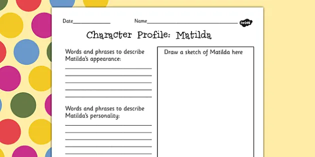 Update more than 118 matilda character sketch best