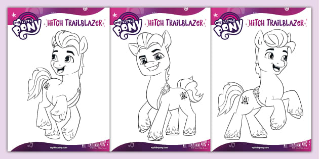 FREE! - My Little Pony Colouring Pages, Printable