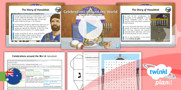 Planit Hass History Year 3 Celebrations Around The World Lesson 2 Hanukkah